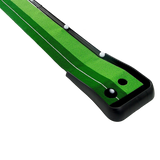 Indoor Practice Putting Green 2.5m Mat Inclined Ball Return Fake Grass 2 Holes