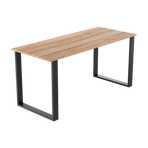 Square-Shaped Table Bench Desk Legs Retro Industrial Design Fully Welded - Black