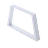 Trapezium-Shaped Table Bench Desk Legs Retro Industrial Design Fully Welded - White - 45-Degree Angle