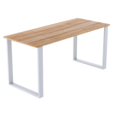 Rectangular-Shaped Table Bench Desk Legs Retro Industrial Design Fully Welded - White