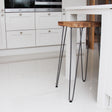 Set of 4 Industrial Retro Hairpin Table Legs 12mm Steel Bench Desk - 71cm Black