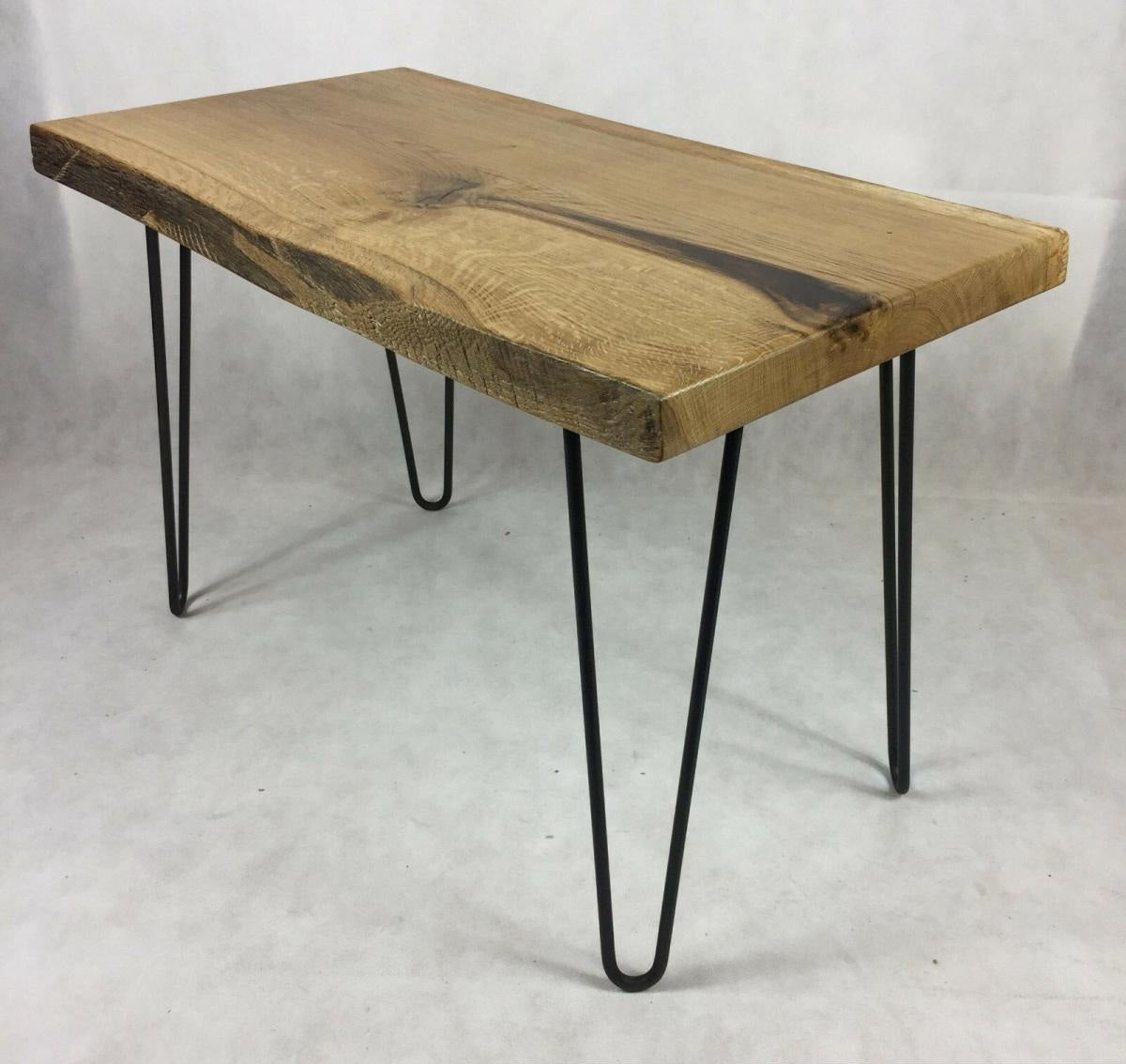 Set of 4 Industrial Retro Hairpin Table Legs 12mm Steel Bench Desk - 71cm Black