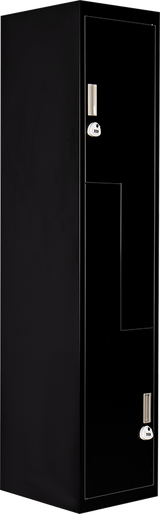 Black Two-Door L-shaped Office Gym Shed Storage Lockers