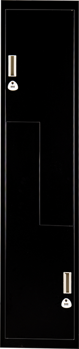 Black Two-Door L-shaped Office Gym Shed Storage Lockers