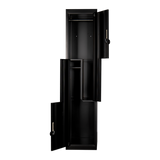Black Two-Door L-shaped Office Gym Shed Storage Lockers