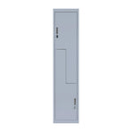 Grey Two-Door L-shaped Office Gym Shed Storage Lockers