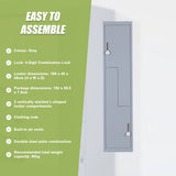 Grey Two-Door L-shaped Office Gym Shed Storage Lockers
