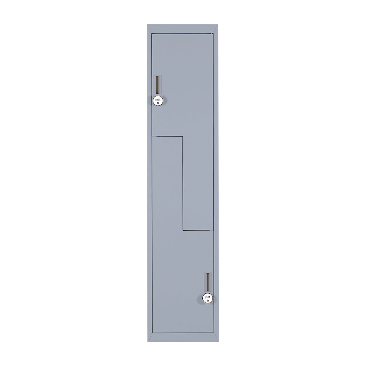 Grey Two-Door L-shaped Office Gym Shed Storage Lockers