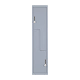 Grey Two-Door L-shaped Office Gym Shed Storage Lockers
