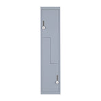 Grey Two-Door L-shaped Office Gym Shed Storage Lockers