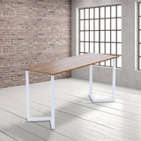 V Shaped Table Bench Desk Legs Retro Industrial Design Fully Welded - White