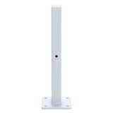 20cm Floating Shelf Brackets Industrial Metal Shelving Supports 4-Pack - White - Top-Down View