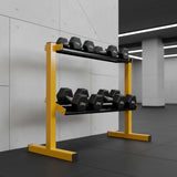 2 Tier Dumbbell Rack for Dumbbell Weights Storage - Side View