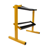 2 Tier Dumbbell Rack for Dumbbell Weights Storage - Rear View