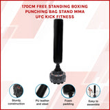 170cm Free Standing Boxing Punching Bag Stand MMA UFC Kick Fitness - Rear View