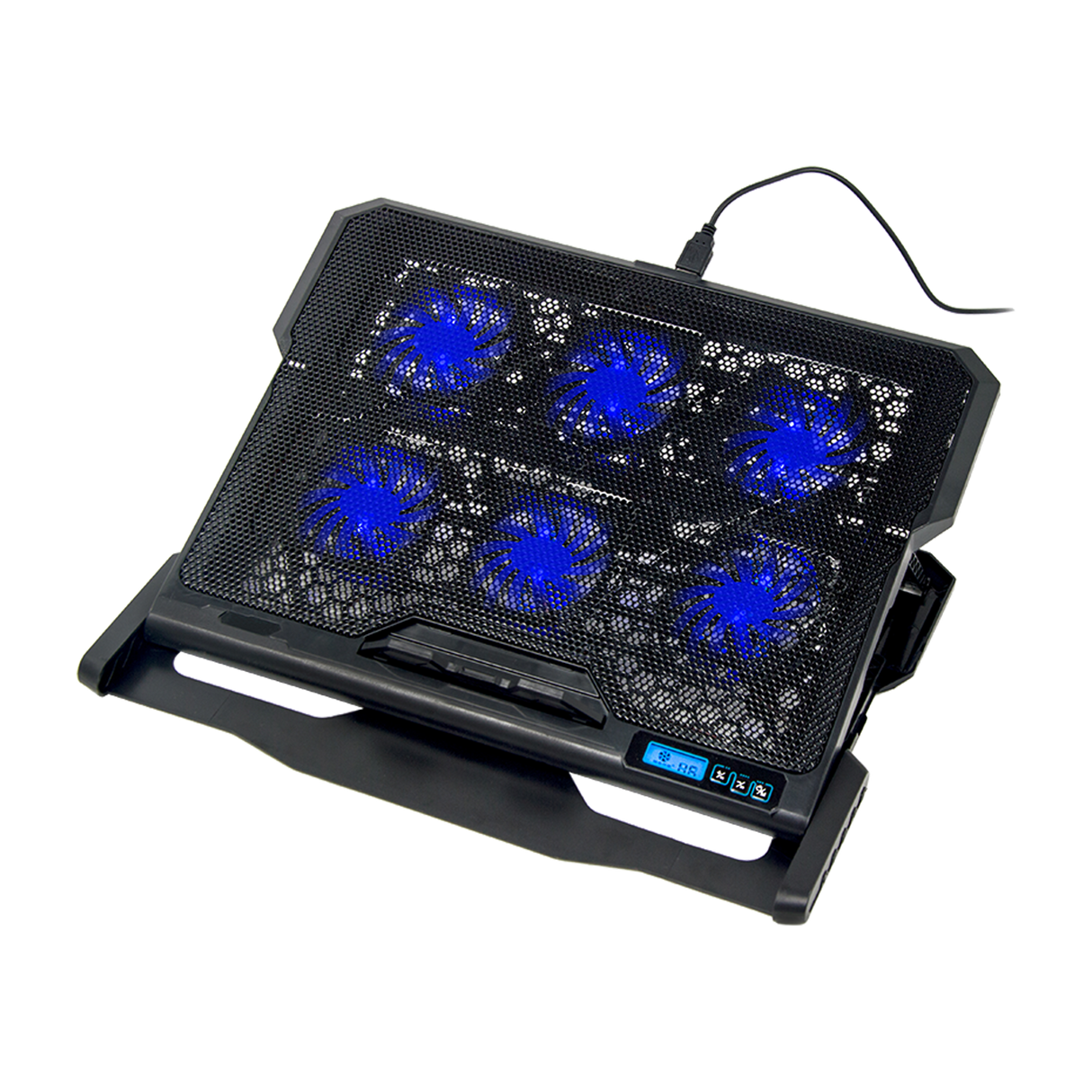 Laptop Cooling Pad with Adjustable Fan Stand &ndash; Fits 11" to 17" Notebooks
