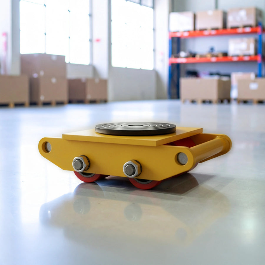 Heavy Duty Machine Dolly Skate Machinery Roller Mover Cargo Trolley 6T