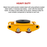 Heavy Duty Machine Dolly Skate Machinery Roller Mover Cargo Trolley 6T - Extra Image