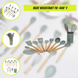 13x Kitchen Utensils for Cooking Baking Silicone Set