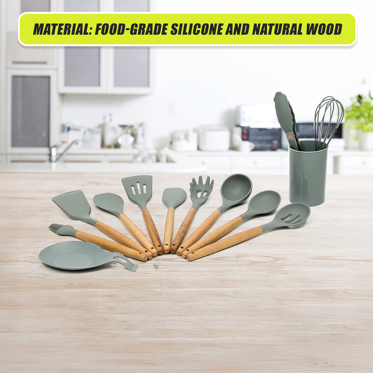 13x Kitchen Utensils for Cooking Baking Silicone Set