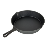 Pre Seasoned Cast Iron Skillet Fry Pan Set 3 Pcs Frying Pan Set - Low Angle