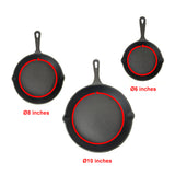 Pre Seasoned Cast Iron Skillet Fry Pan Set 3 Pcs Frying Pan Set - Extra Image