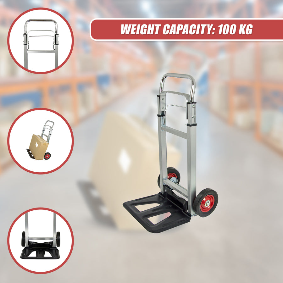 100kg Trolley Folding Hand Truck Sack Barrow