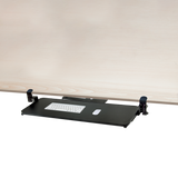 Clamp On Keyboard Tray 75cm W x 25cm D Extra Large - Front View