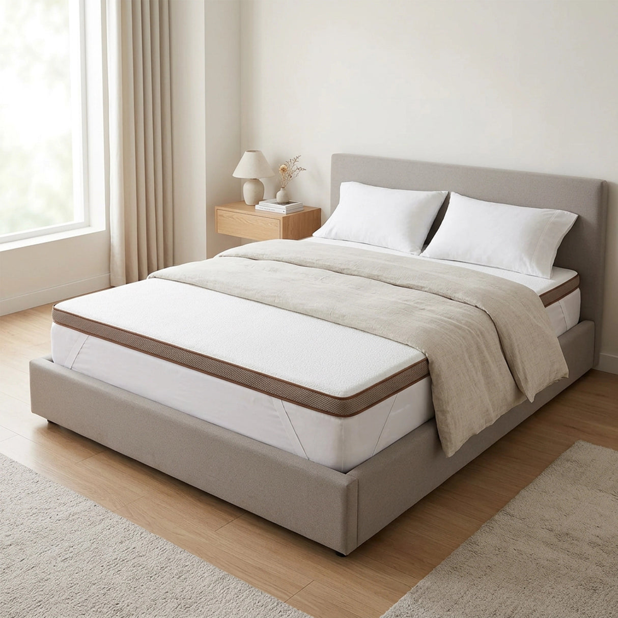 Queen Cooling Gel Memory Foam Mattress Topper &ndash; CertiPUR-US&reg; Certified Foam