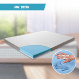 Queen Cooling Gel Memory Foam Mattress Topper &ndash; CertiPUR-US&reg; Certified Foam - Extra Image