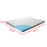 King Cooling Gel Memory Foam Mattress Topper &ndash; CertiPUR-US&reg; Certified Foam