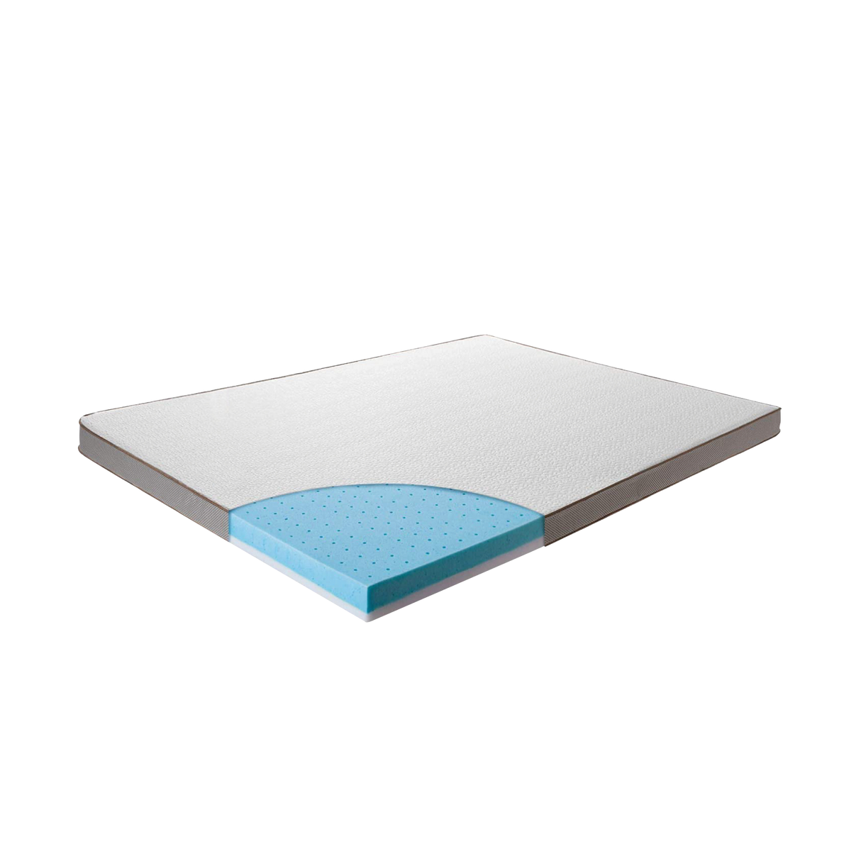 Double Cooling Gel Memory Foam Mattress Topper &ndash; CertiPUR-US&reg; Certified Foam