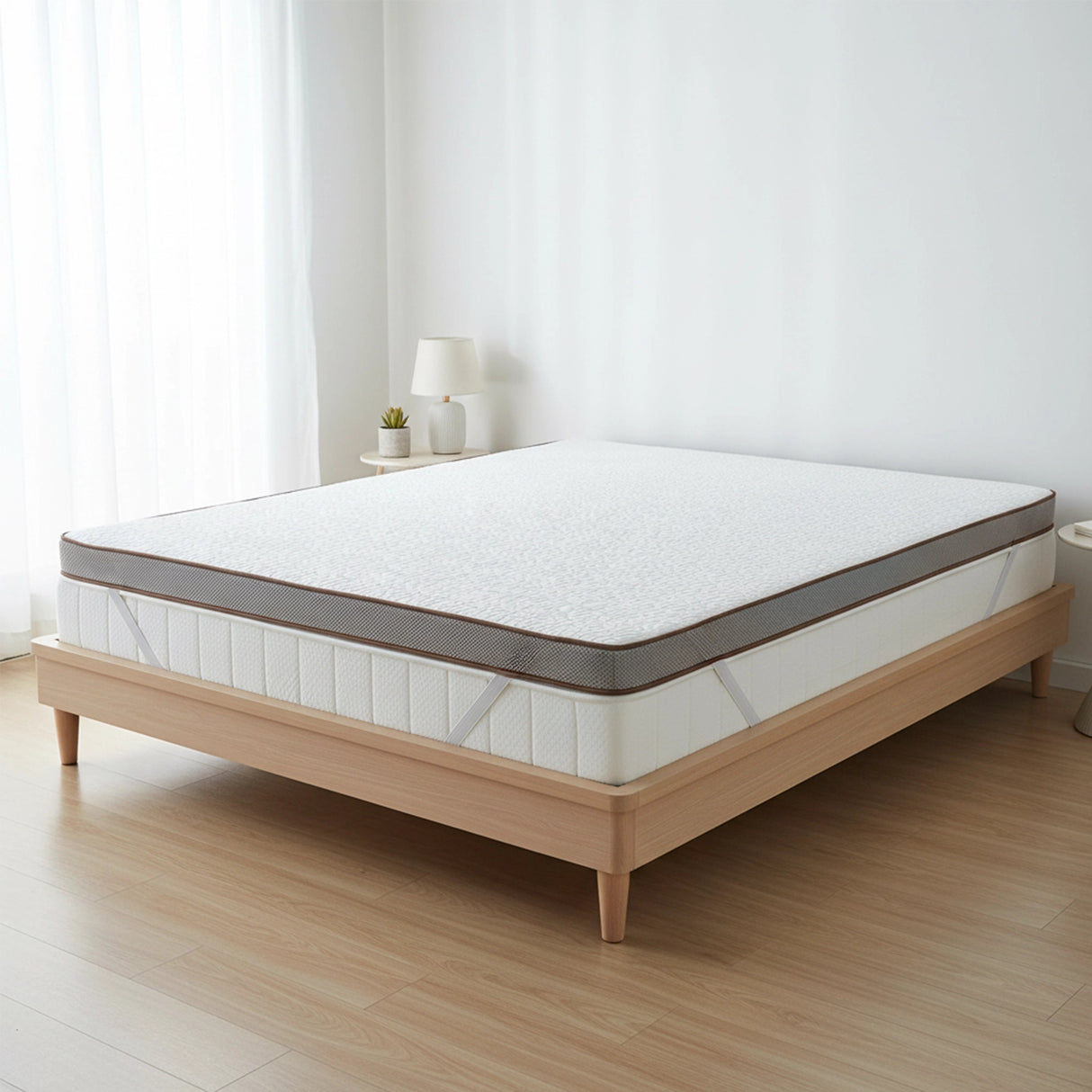 Double Cooling Gel Memory Foam Mattress Topper &ndash; CertiPUR-US&reg; Certified Foam