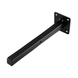 20cm Floating Shelf Brackets Industrial Metal Shelving Supports 4-Pack - Side View
