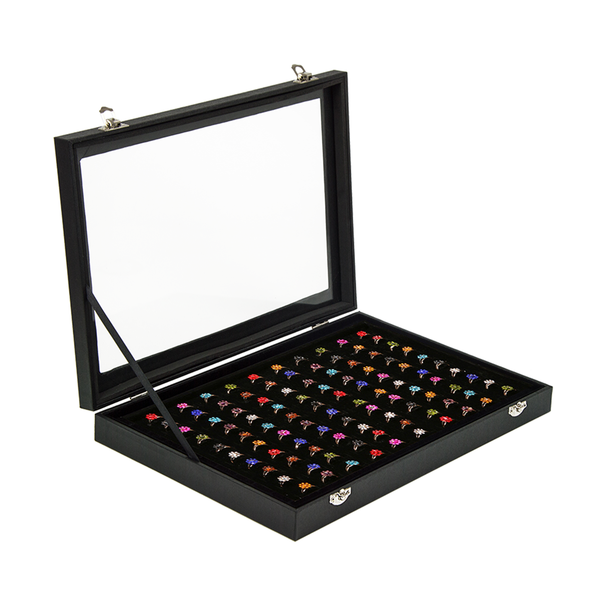 100 Earring Ring Holder Jewellery/Necklace Display Storage Gift Box Show Cases