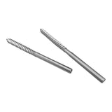 Stainless Steel DIY Rope Balustrade Kit 3.2mm Swage 2 x Lag Screw Term - 10 pack - Top-Down View