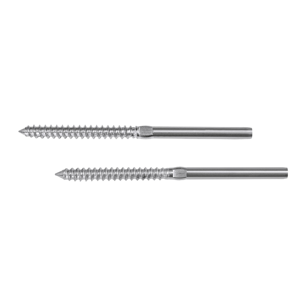 Stainless Steel DIY Rope Balustrade Kit 3.2mm Swage 2 x Lag Screw Term - 10 pack