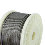 50M 316 Marine Stainless Steel Wire Rope Cable Decking Balustrade Rigging 7x19 4mm - Extra Image