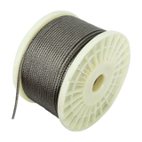 50M 316 Marine Stainless Steel Wire Rope Cable Decking Balustrade Rigging 7x19 4mm - 45-Degree Angle