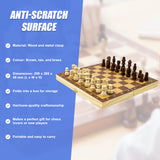 Chess Board Games Folding Large Chess Wooden Chessboard Set Wood Toy Gift