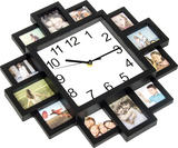 Photo Frame Clock Picture Collage 12Picture Display Photowall - 45-Degree Angle