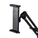 Hands Free Floor Stand Adjustable Bed Clip Holder For Tablet iPad iPhone Switch - Side View