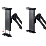 Hands Free Floor Stand Adjustable Bed Clip Holder For Tablet iPad iPhone Switch - Rear View