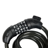 Security 5 Digit Combination Bike Cable Lock with Mounting Bracket - Side View