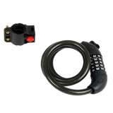 Security 5 Digit Combination Bike Cable Lock with Mounting Bracket