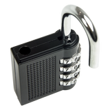 X2 Combination Padlock 4-Digit Outdoor Weatherproof Security School Lock Travel - Side View