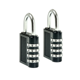 X2 Combination Padlock 4-Digit Outdoor Weatherproof Security School Lock Travel - Top-Down View