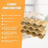 Wooden Wave Wine Rack/Creative Home Grape Wine Holder Shelf Cabinet/Bottle Rack - Extra Image