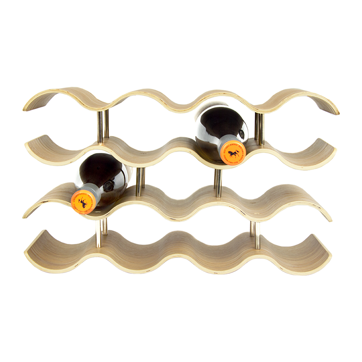Wooden Wave Wine Rack/Creative Home Grape Wine Holder Shelf Cabinet/Bottle Rack