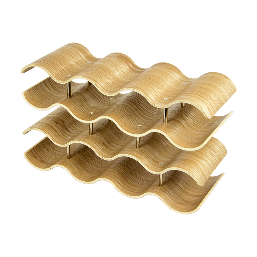 Wooden Wave Wine Rack/Creative Home Grape Wine Holder Shelf Cabinet/Bottle Rack